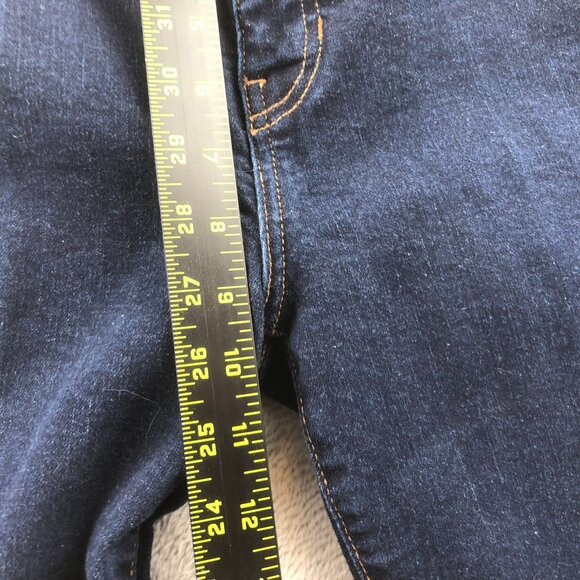 Banana Republic Womens Jeans 31/12 Cropped Bootcut Leg Blue Dark Denim Casual - Picture 6 of 14
